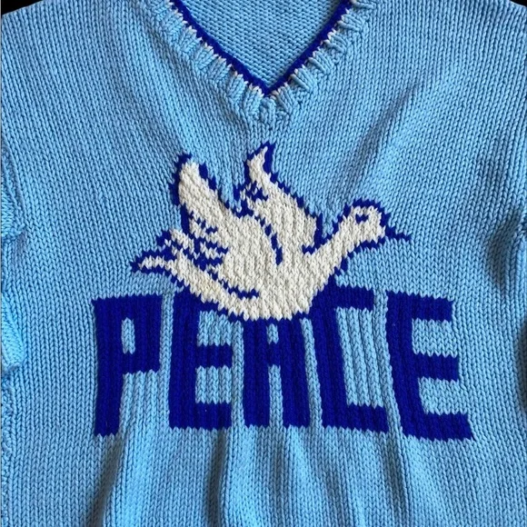 VINTAGE 70s Knit Pullover - Picture 4 of 8